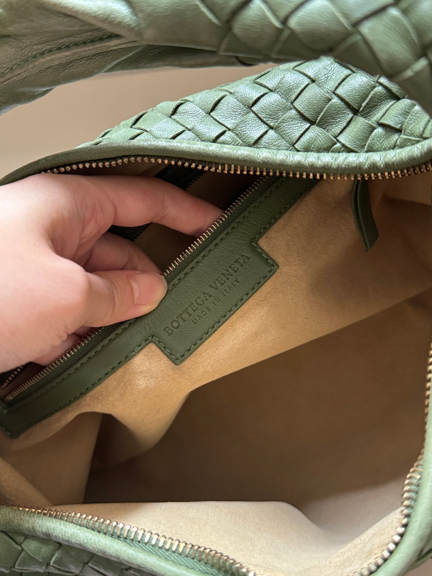 Vintage Bottega Veneta intrecciato olive hobo🍸