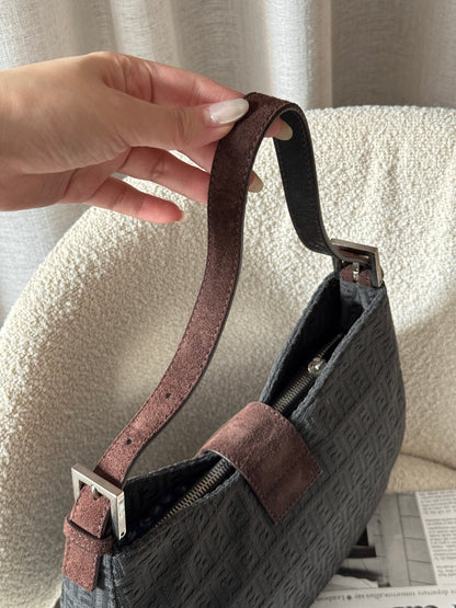 Rare! Vintage Fendi suede牛角hobo🥐