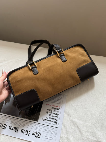 Vintage Loewe suede east west bag🍪