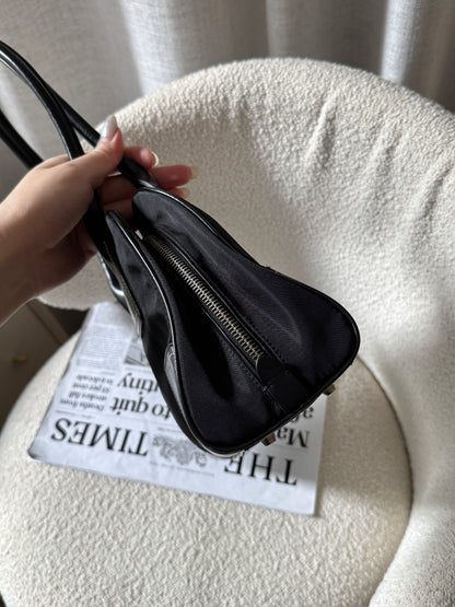 Vintage Prada nylon leather shoulder bag