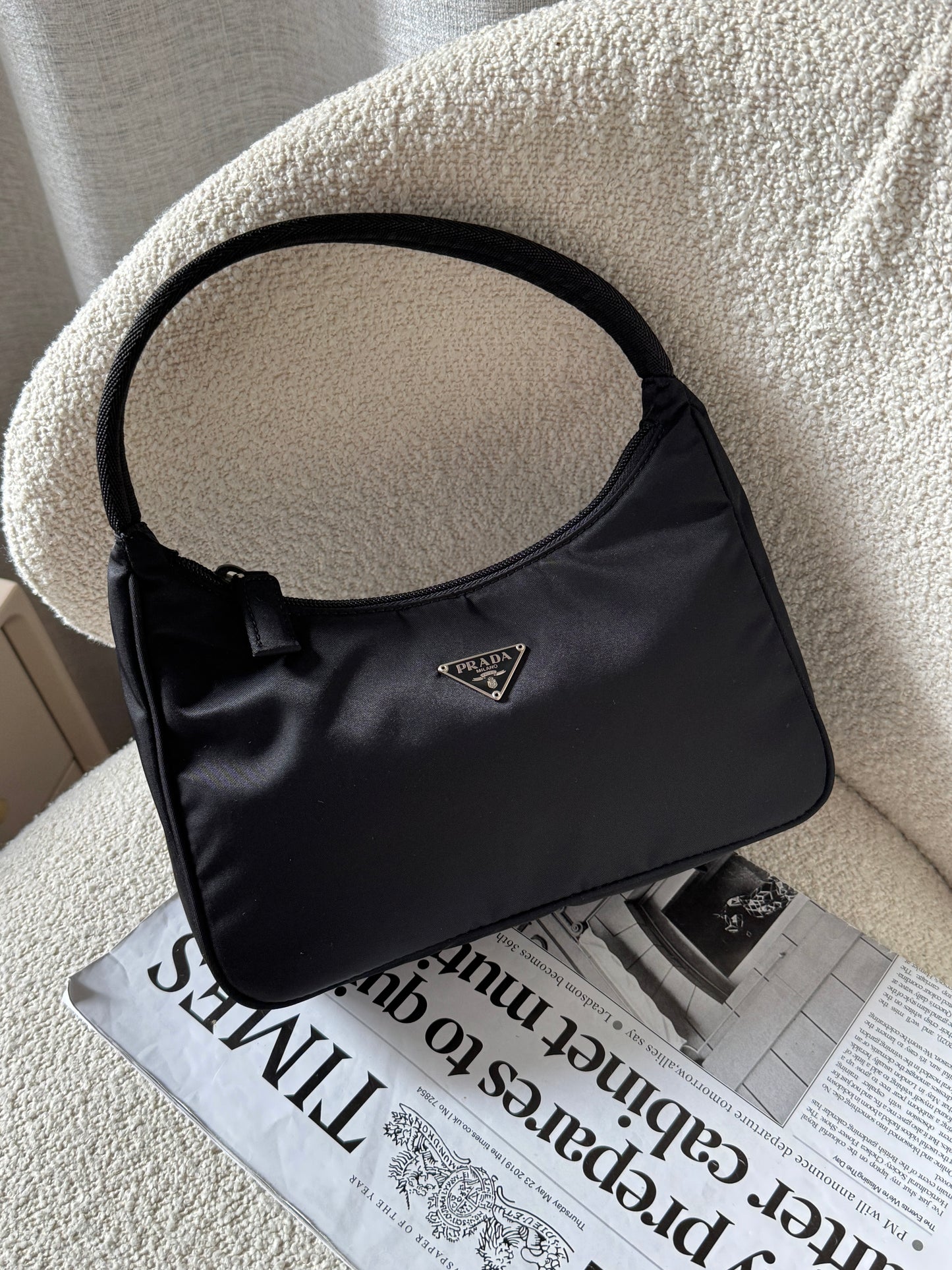 Vintage Prada nylon hobo bag