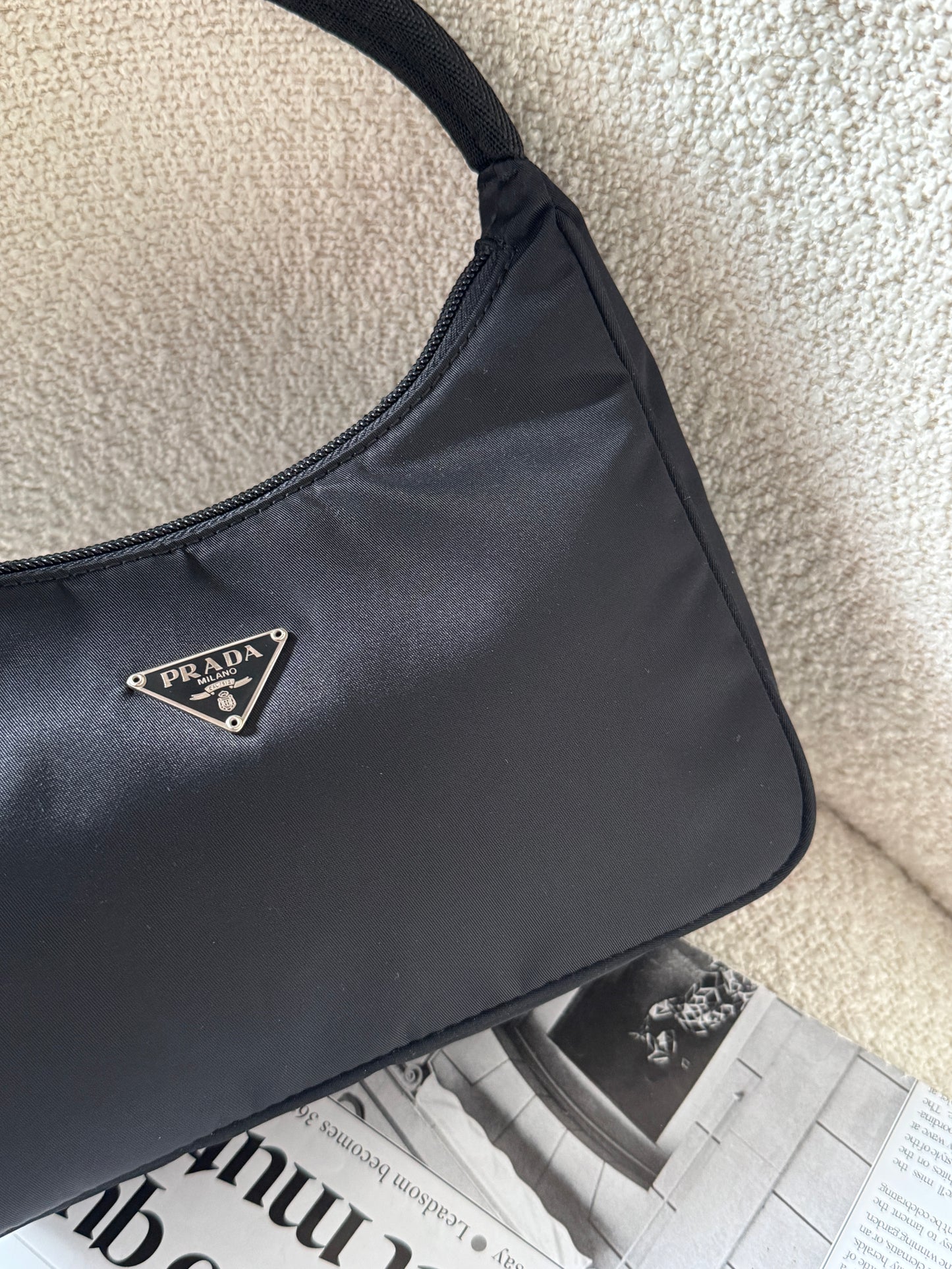 Vintage Prada nylon hobo bag