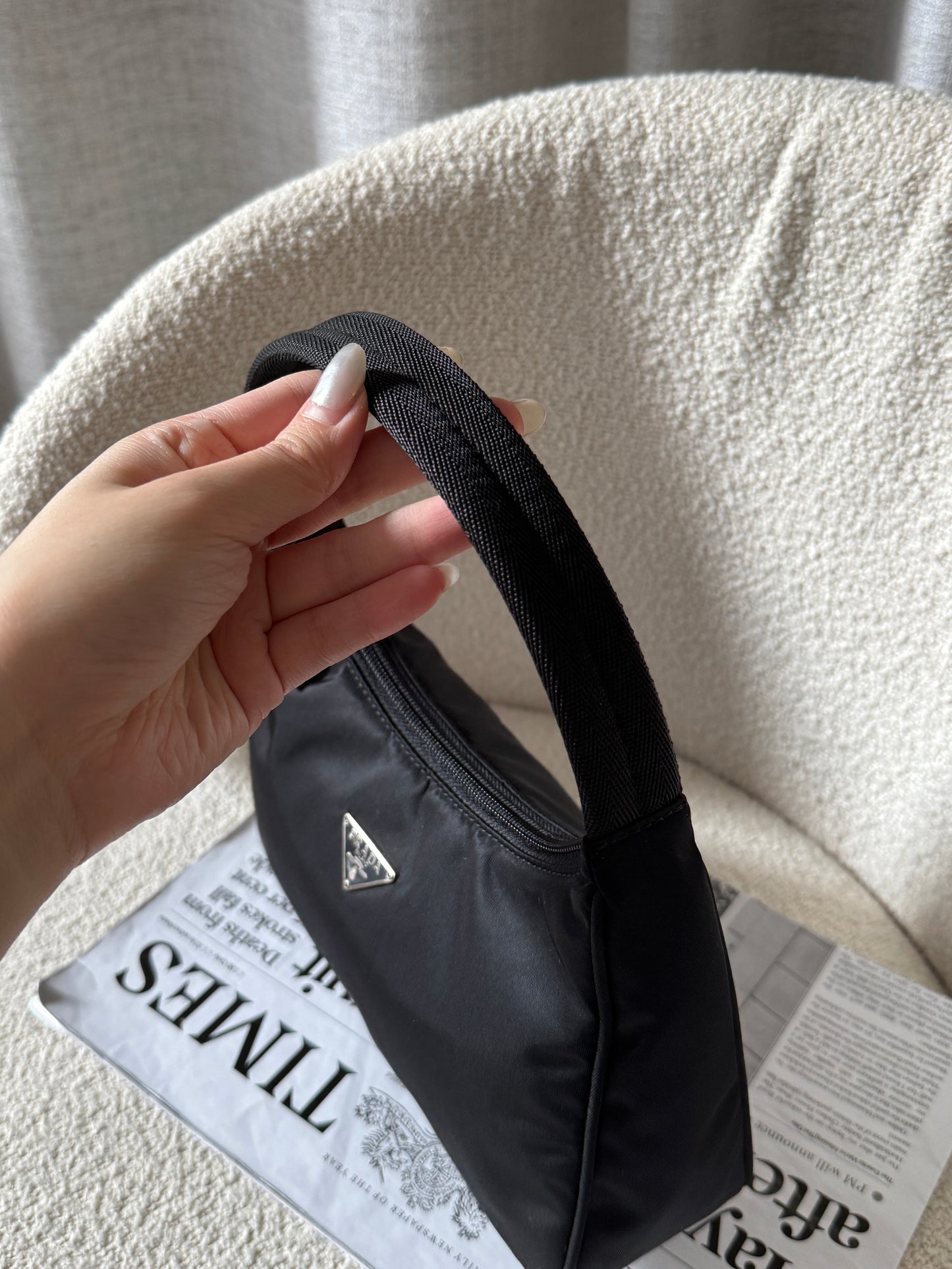 Vintage Prada nylon hobo bag