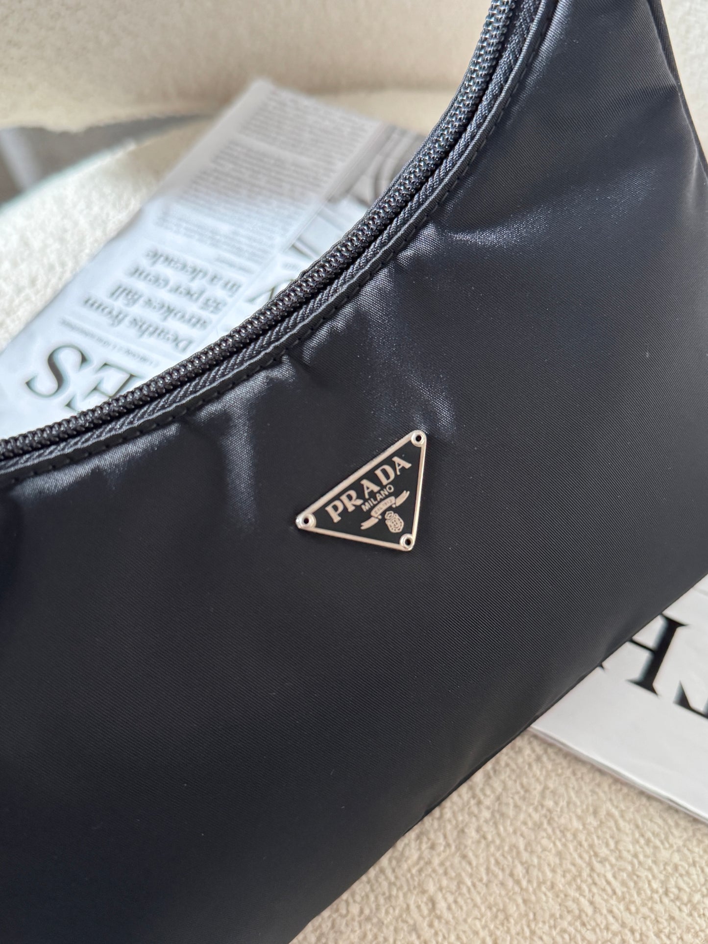 Vintage Prada nylon hobo bag