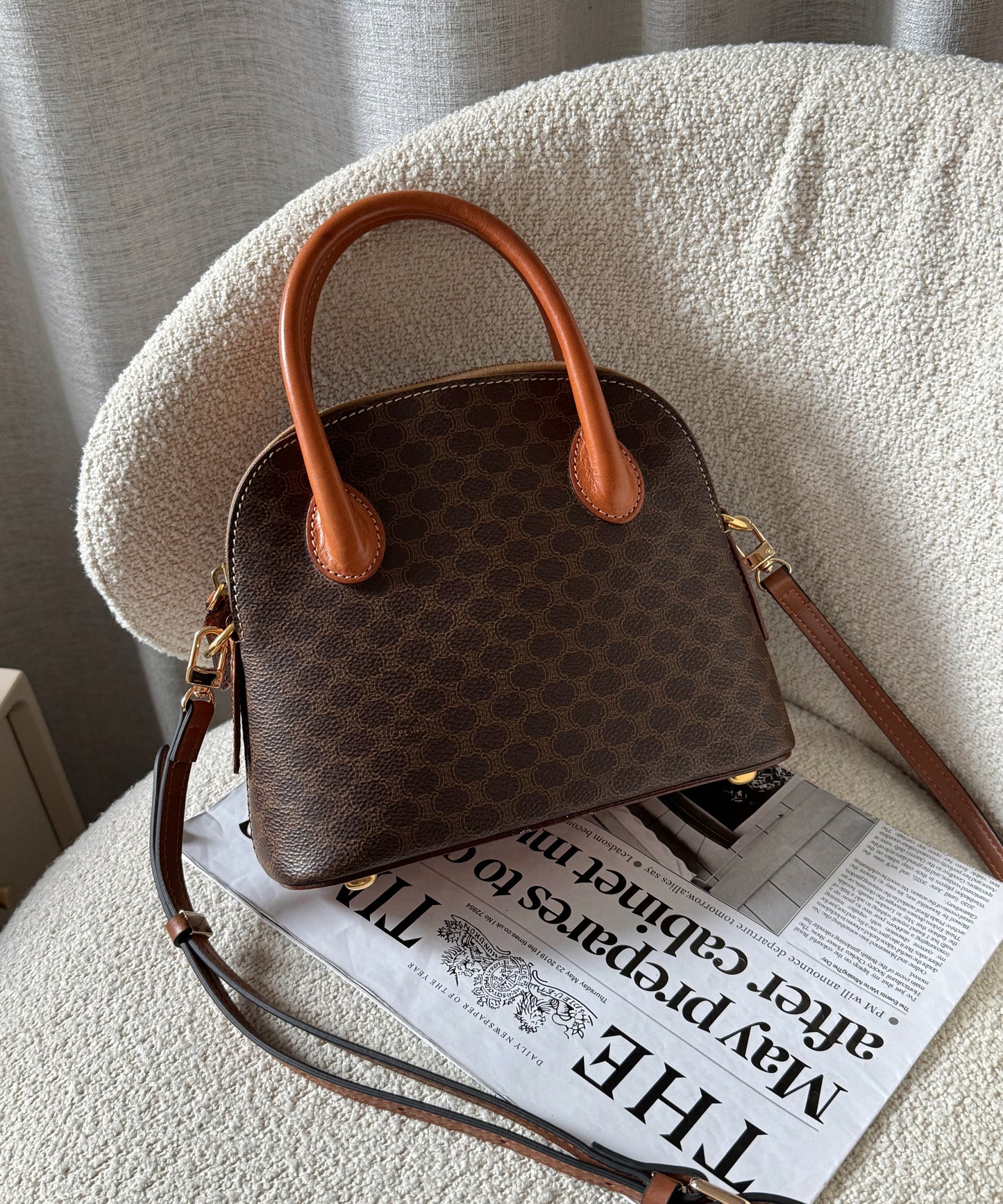 Vintage Celine 2-way alma bag