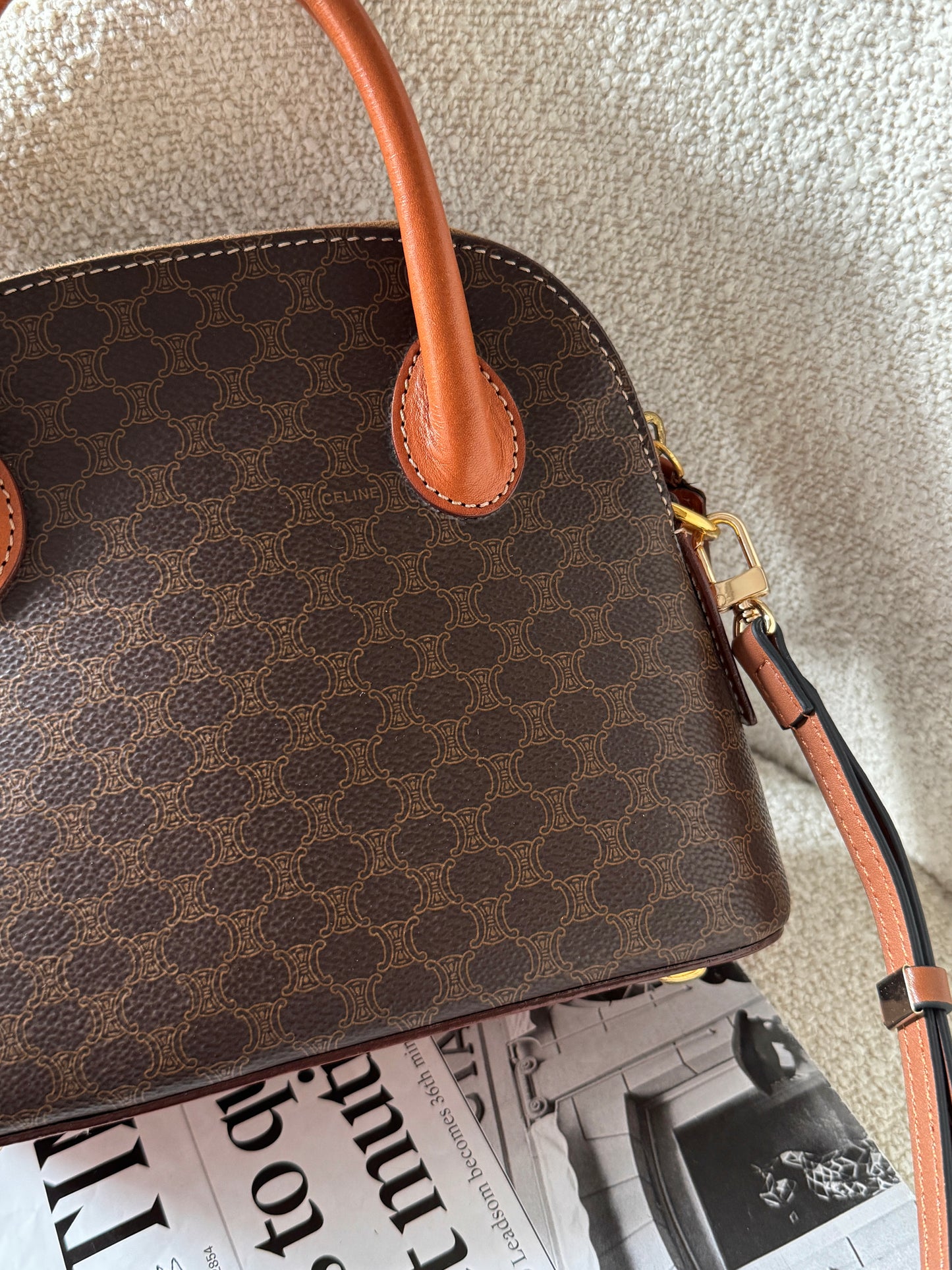 Vintage Celine 2-way alma bag