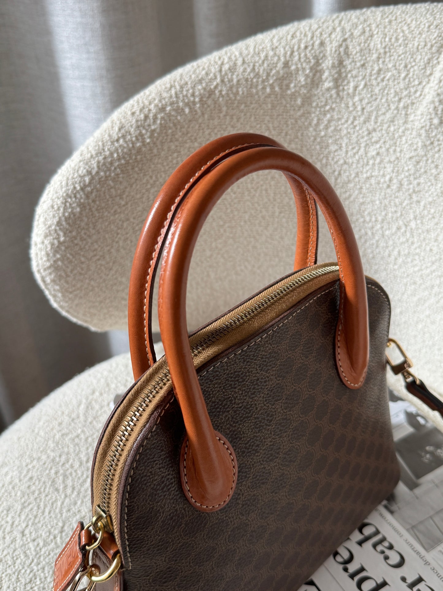 Vintage Celine 2-way alma bag