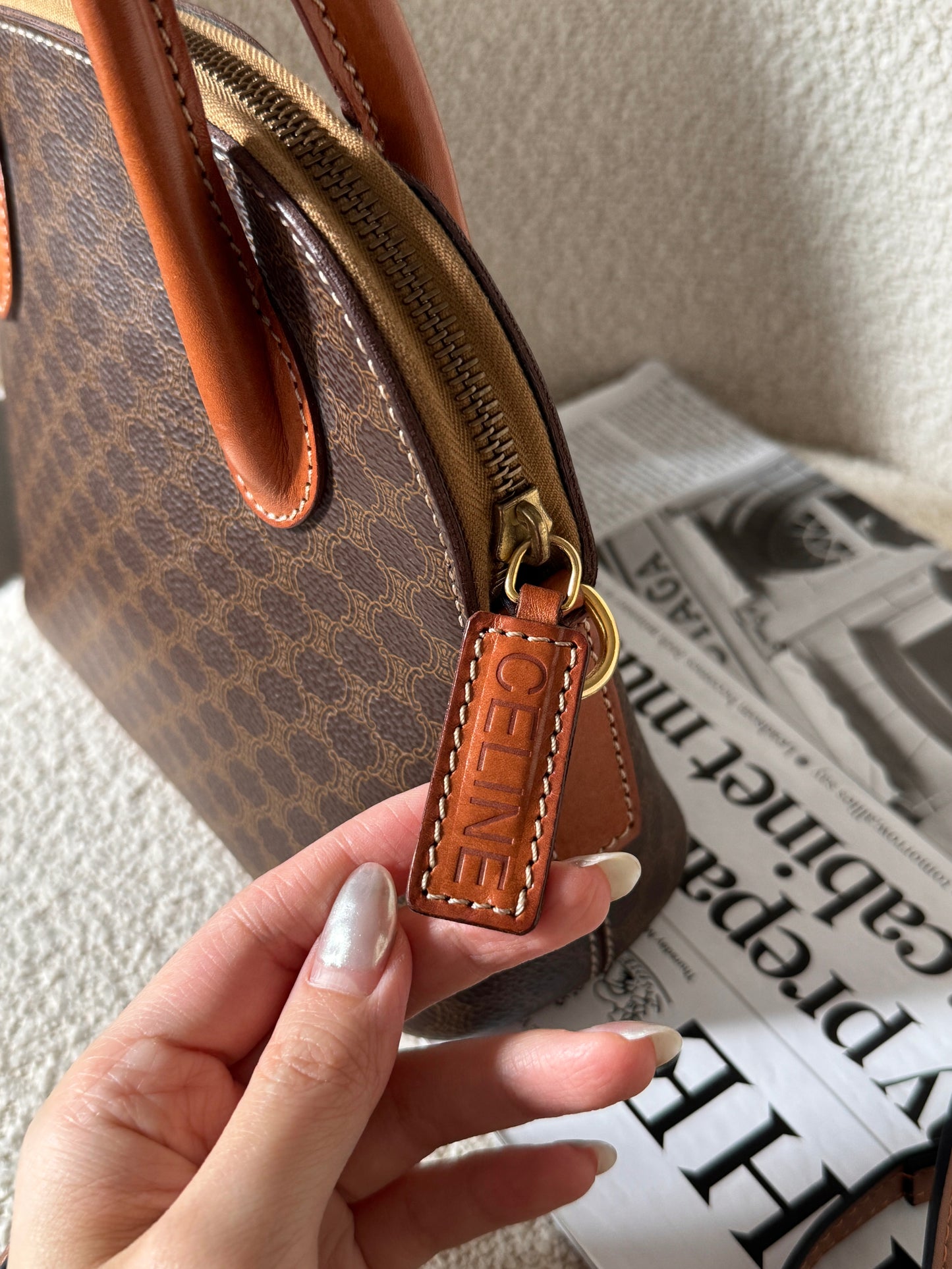 Vintage Celine 2-way alma bag