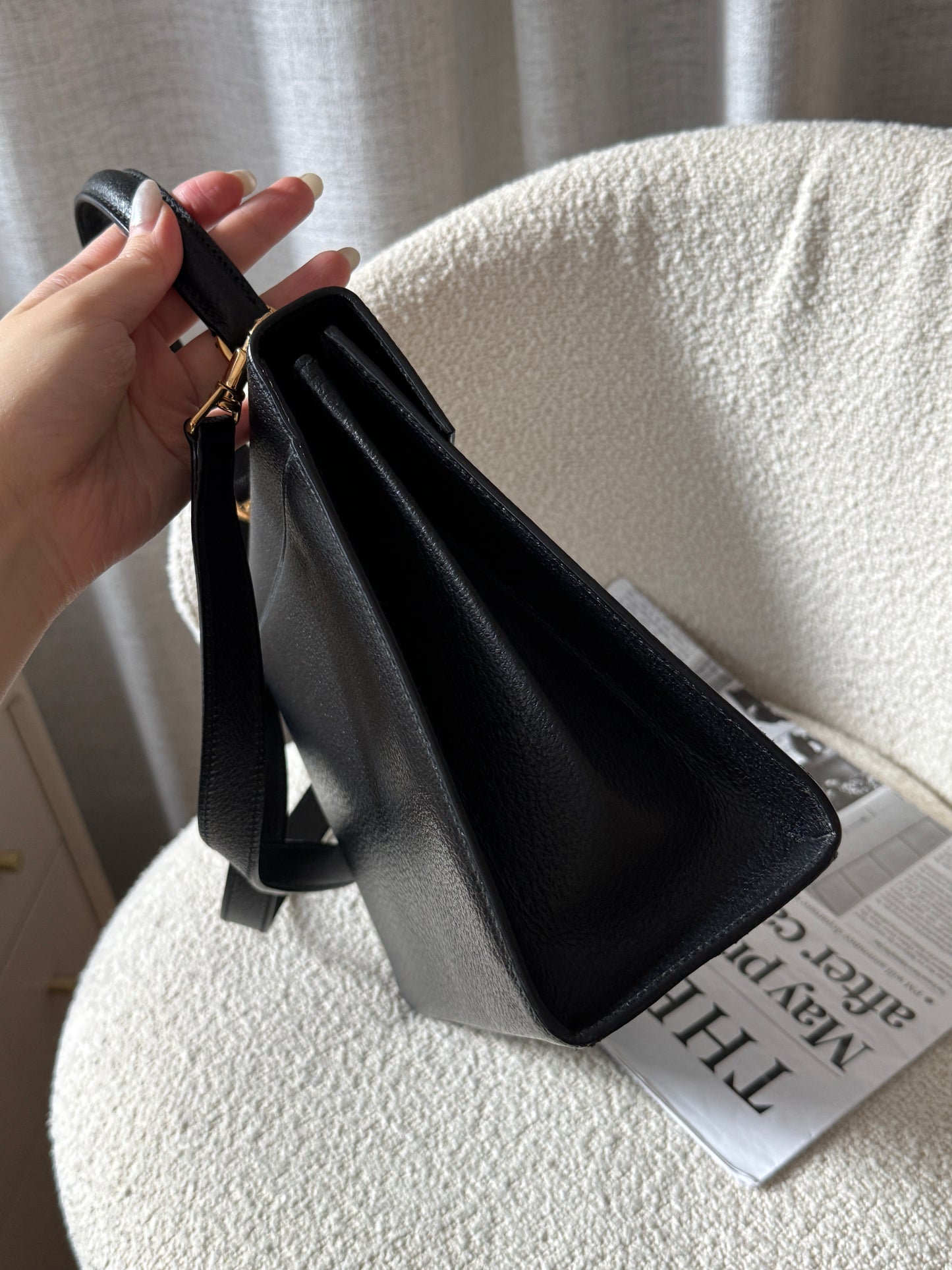 Vintage Gucci 2-way lady lock bag