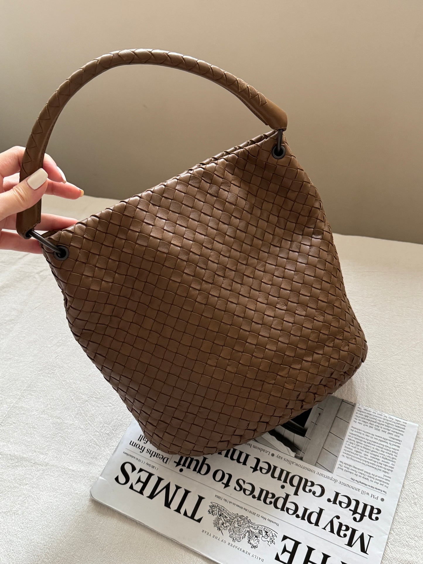 Vintage Bottega Veneta leather bucket🧺