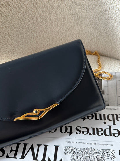 Vintage Cartier 藍寶石2-way chain bag💎