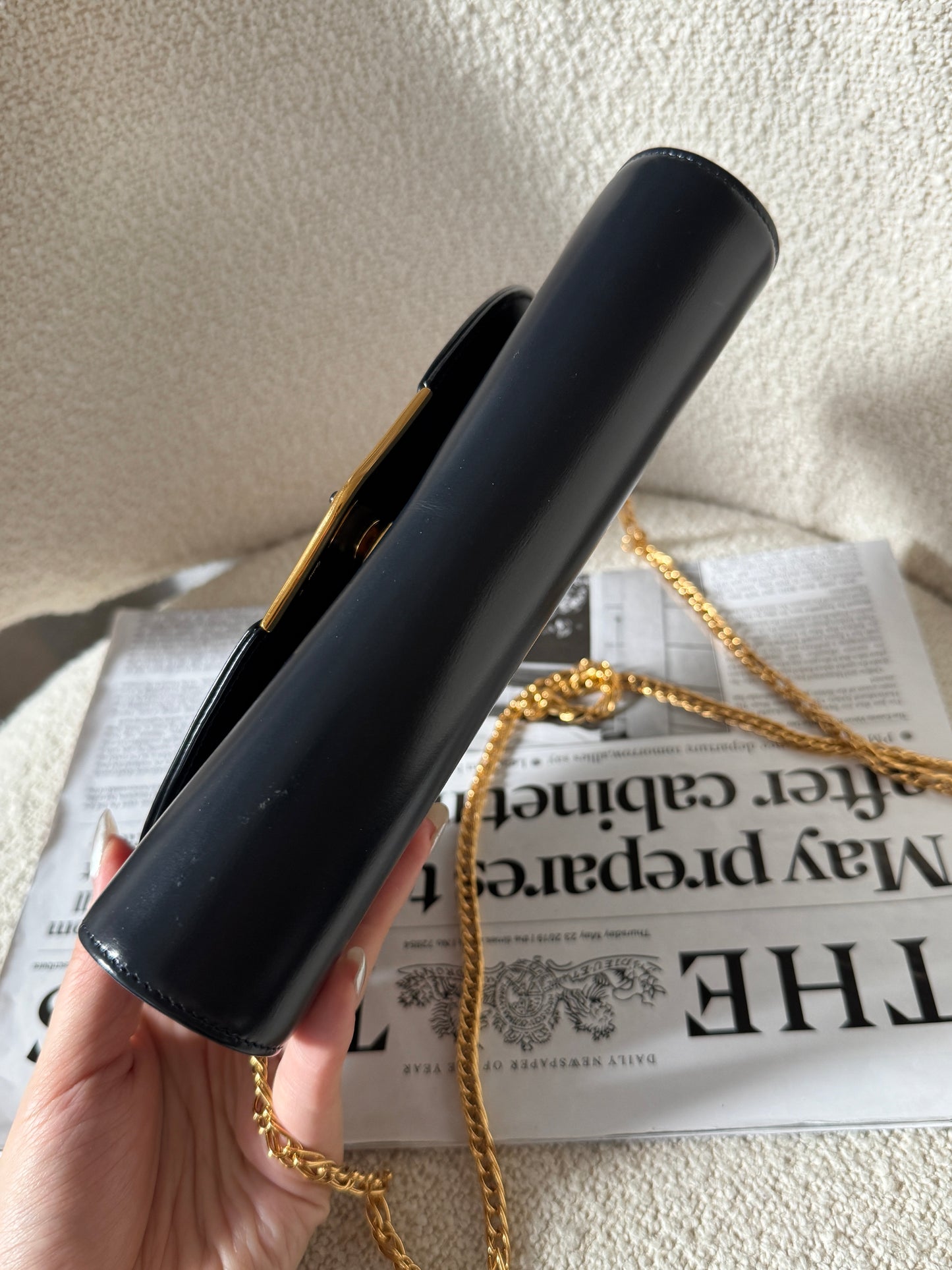 Vintage Cartier 藍寶石2-way chain bag💎