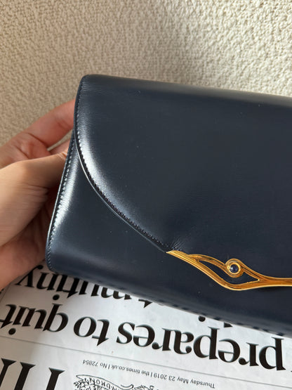 Vintage Cartier 藍寶石2-way chain bag💎