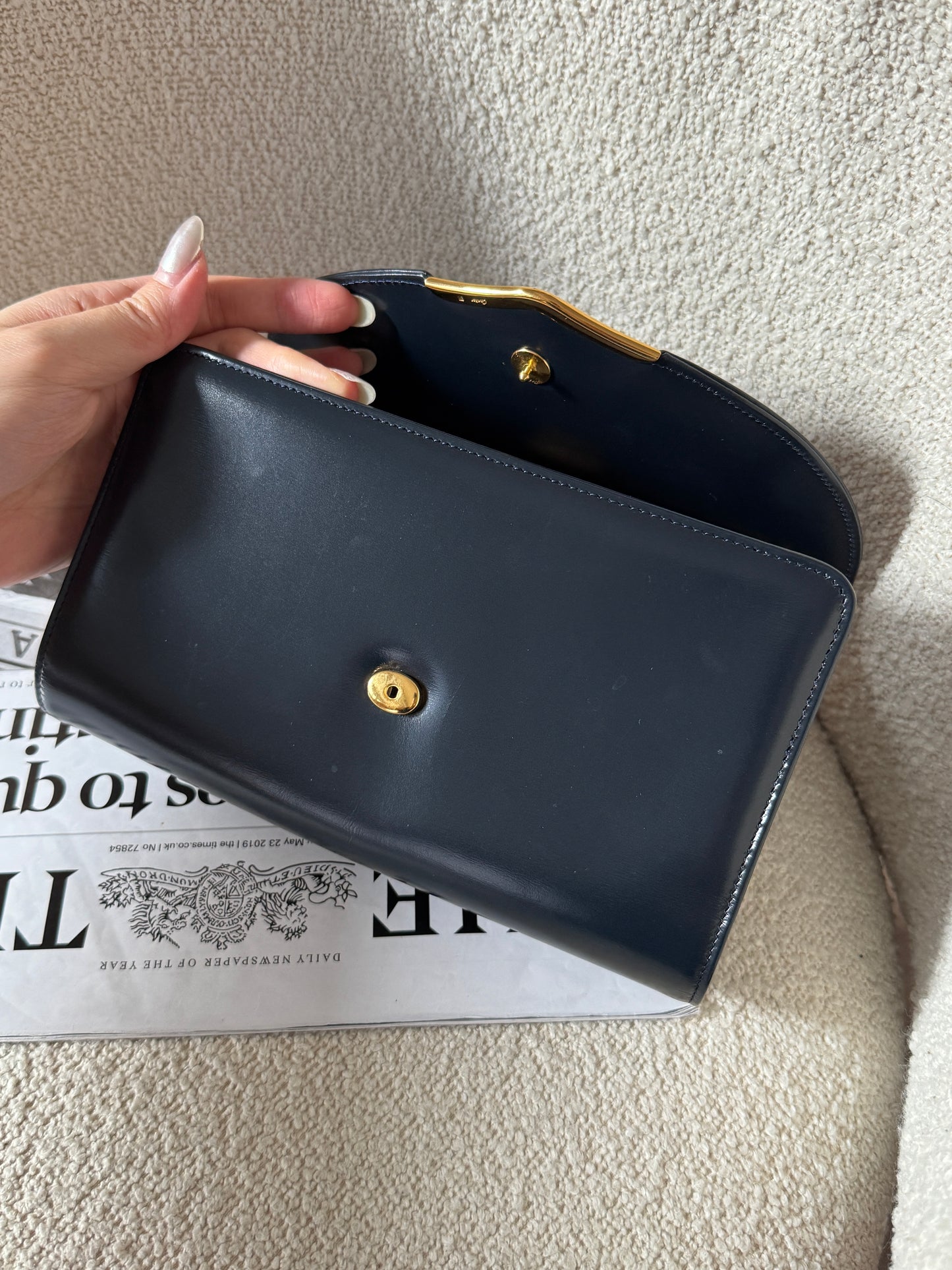 Vintage Cartier 藍寶石2-way chain bag💎