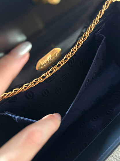 Vintage Cartier 藍寶石2-way chain bag💎