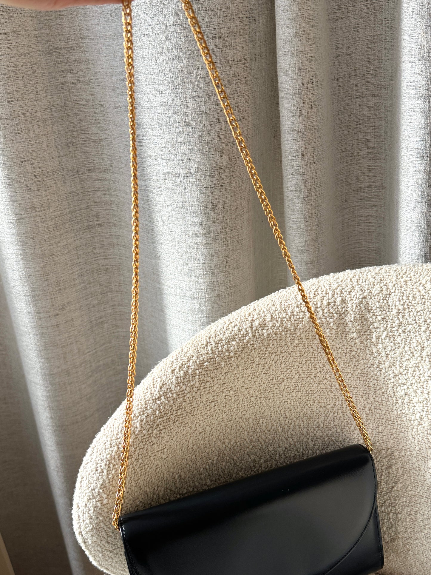 Vintage Cartier 藍寶石2-way chain bag💎