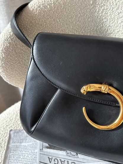 Vintage Cartier豹頭金扣crossbody bag