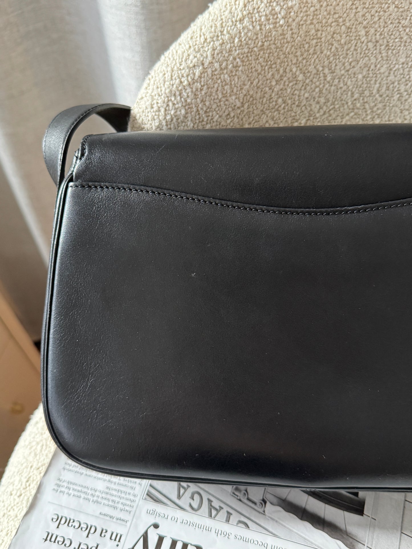 Vintage Cartier豹頭金扣crossbody bag