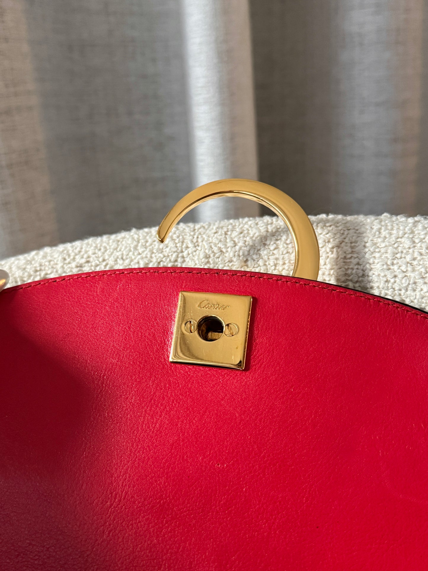 Vintage Cartier豹頭金扣crossbody bag