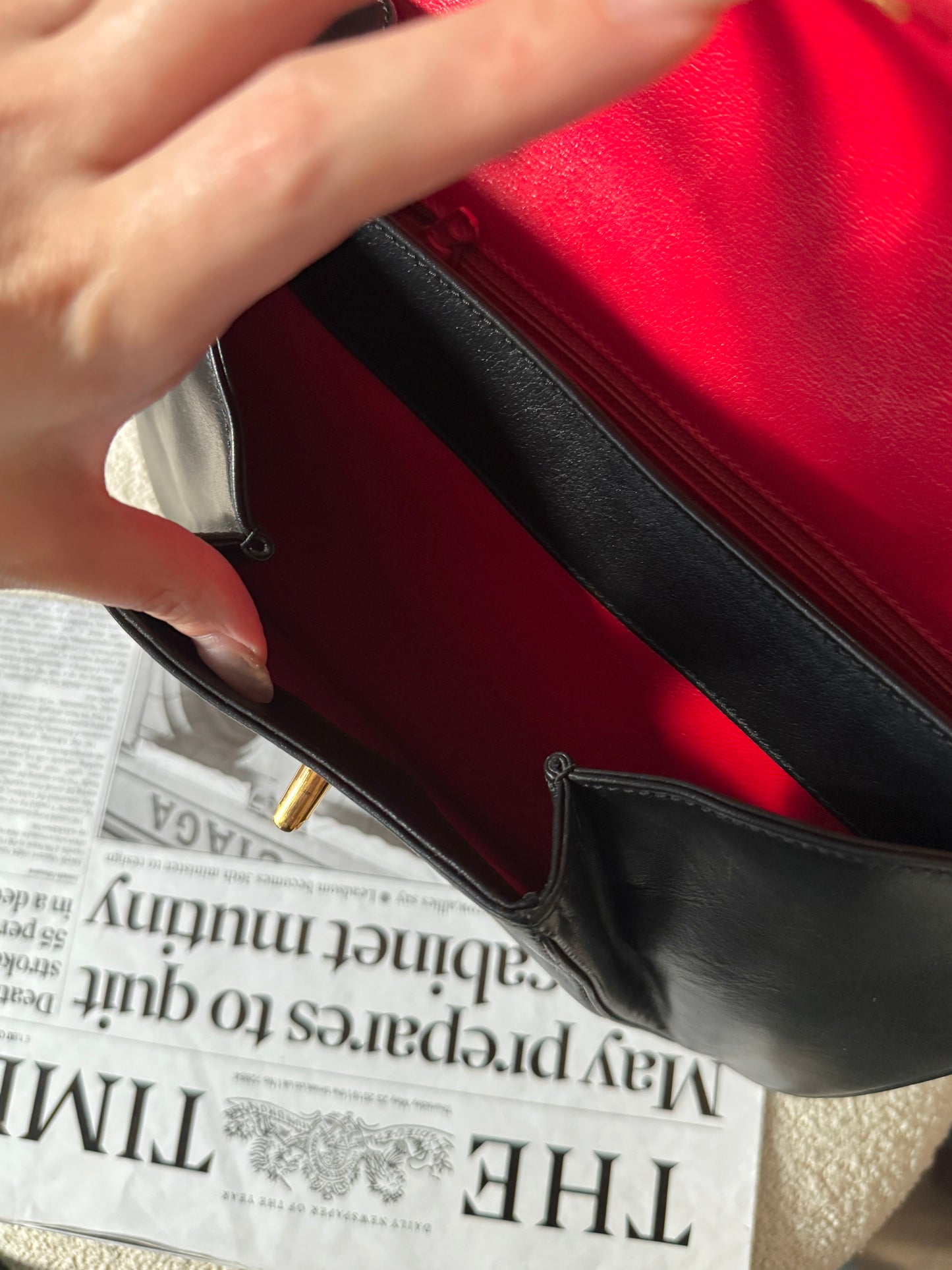 Vintage Cartier豹頭金扣crossbody bag