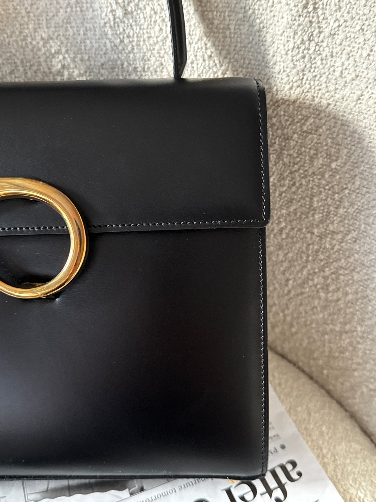 Vintage Cartier 黑金豹頭kelly bag🐆