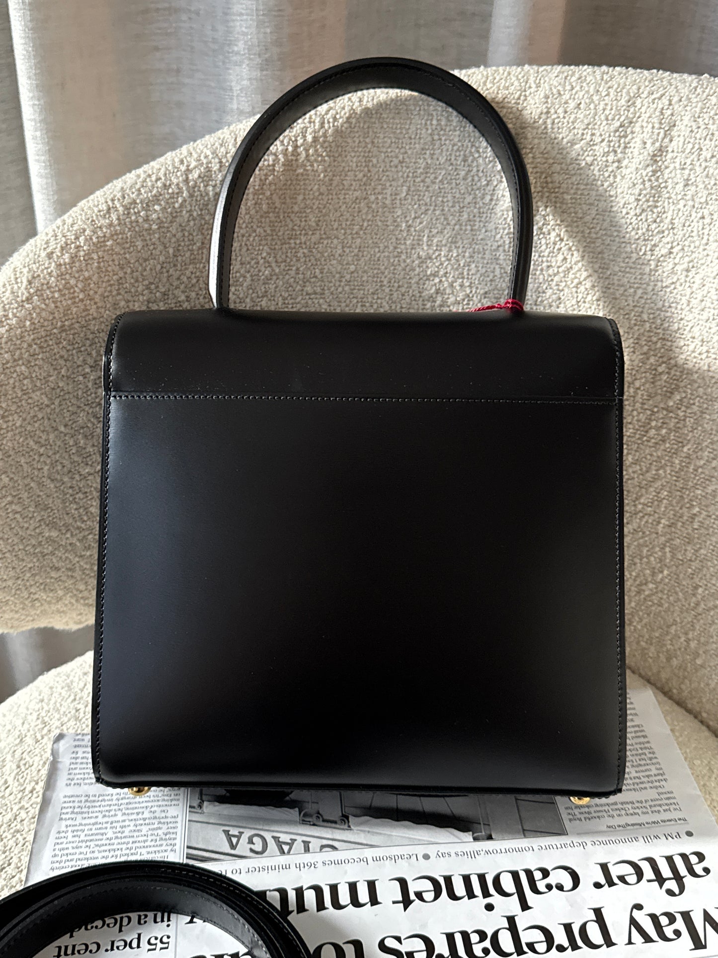 Vintage Cartier 黑金豹頭kelly bag🐆