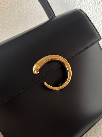 Vintage Cartier 黑金豹頭kelly bag🐆