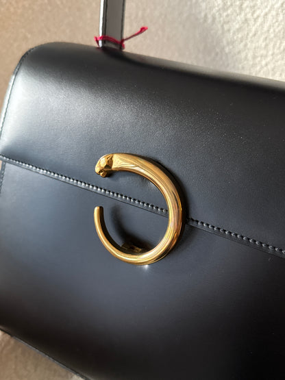 Vintage Cartier 黑金豹頭kelly bag🐆