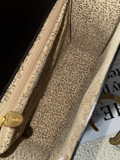 Vintage Cartier 黑金豹頭kelly bag🐆