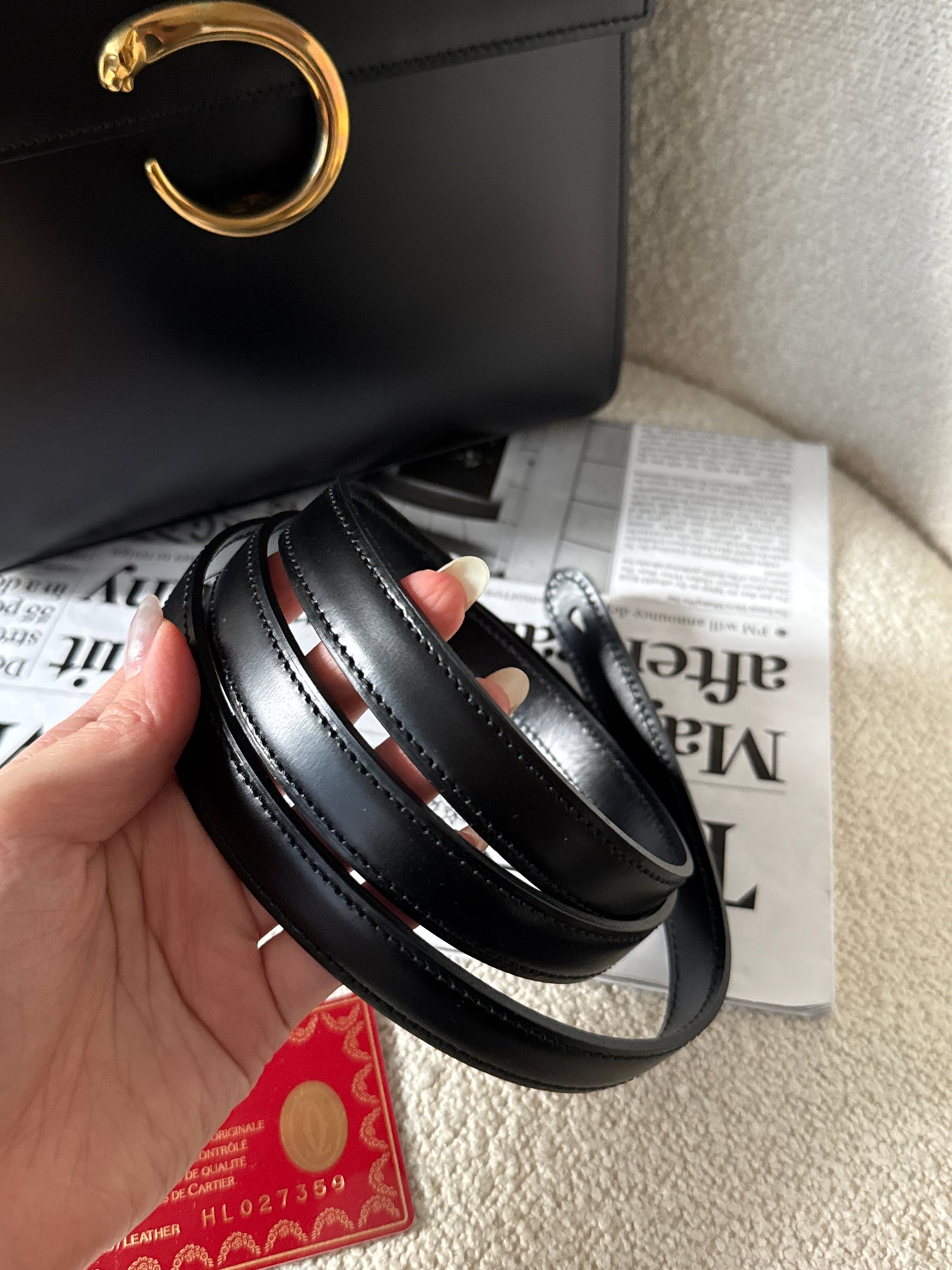 Vintage Cartier 黑金豹頭kelly bag🐆