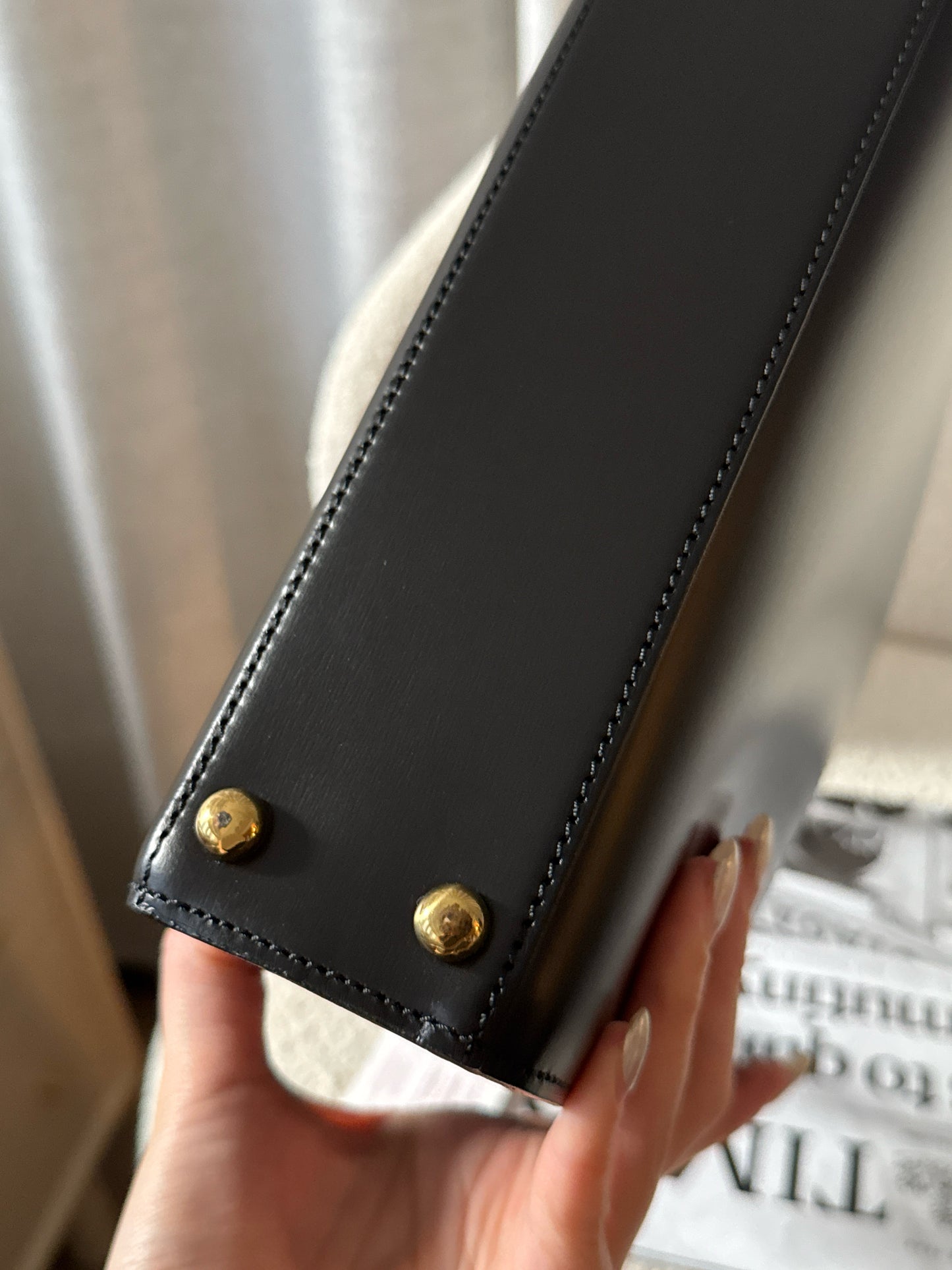 Vintage Cartier 黑金豹頭kelly bag🐆