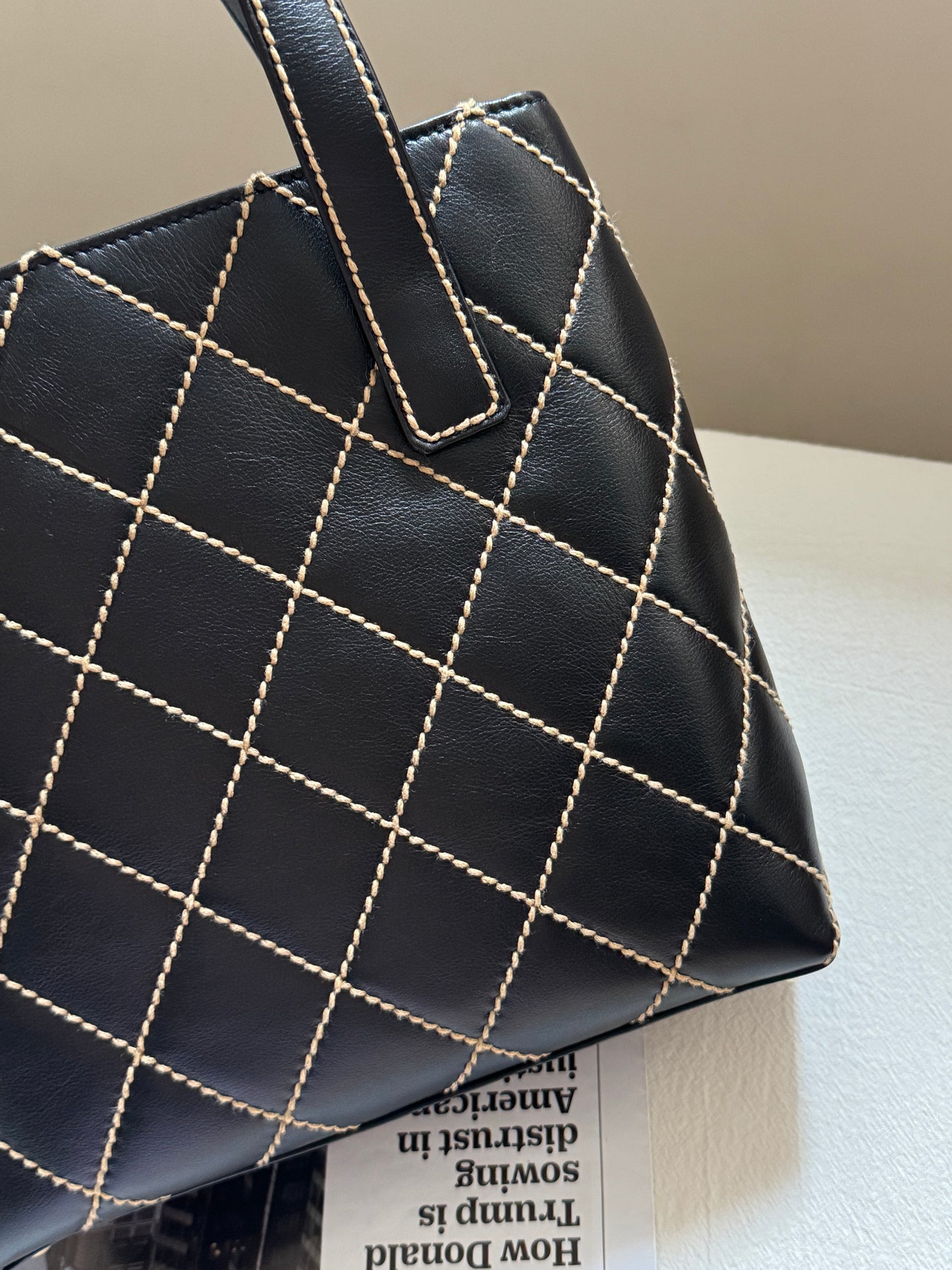 Vintage Chanel calfskin vivian tote