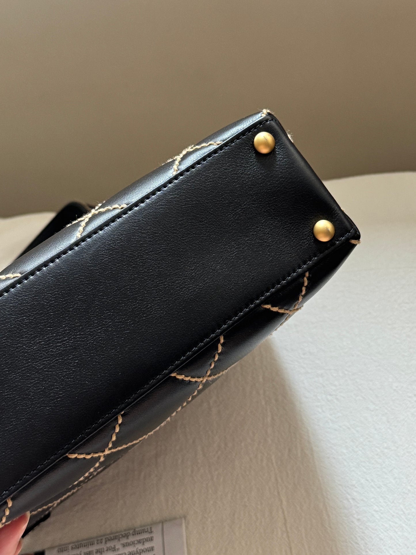 Vintage Chanel calfskin vivian tote