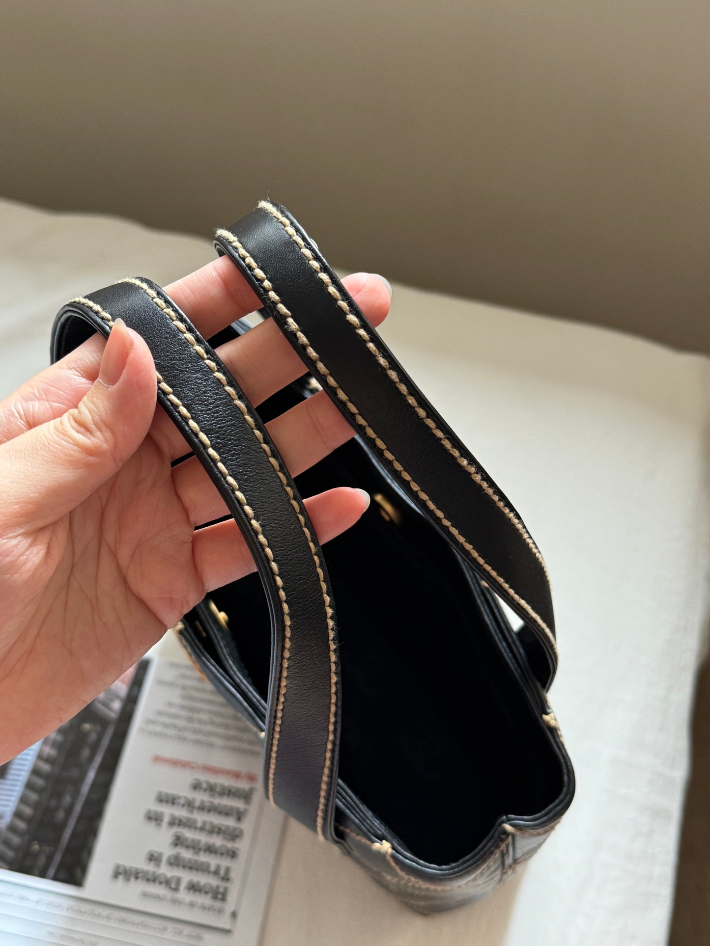 Vintage Chanel calfskin vivian tote