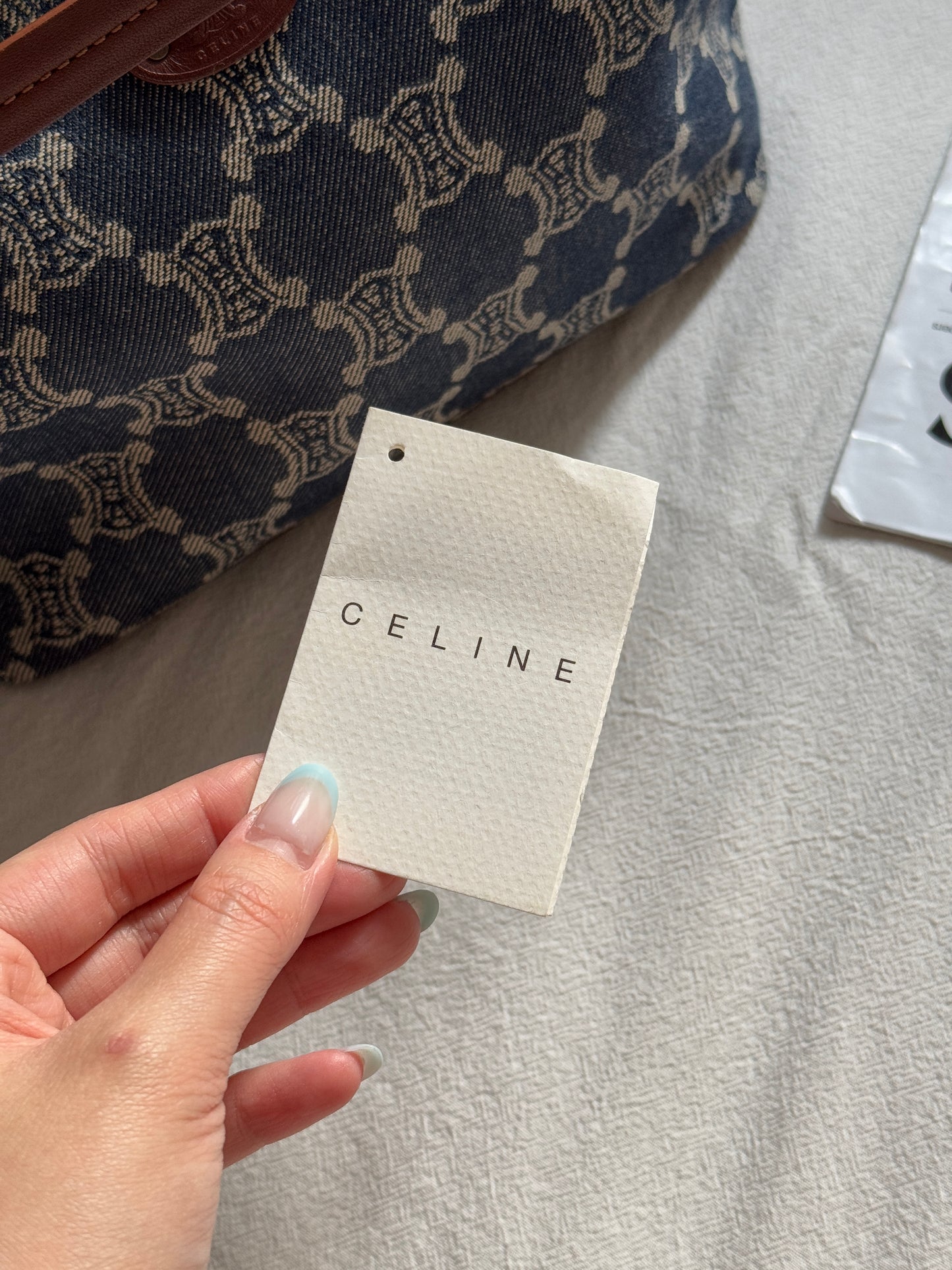 Vintage Celine 凱旋門老花牛仔飯盒包