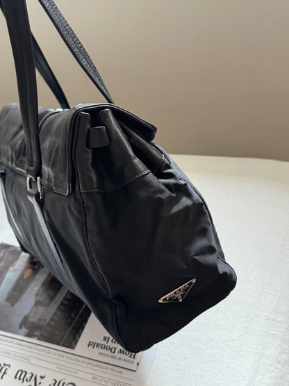 Vintage Prada nylon leather baguette🥖