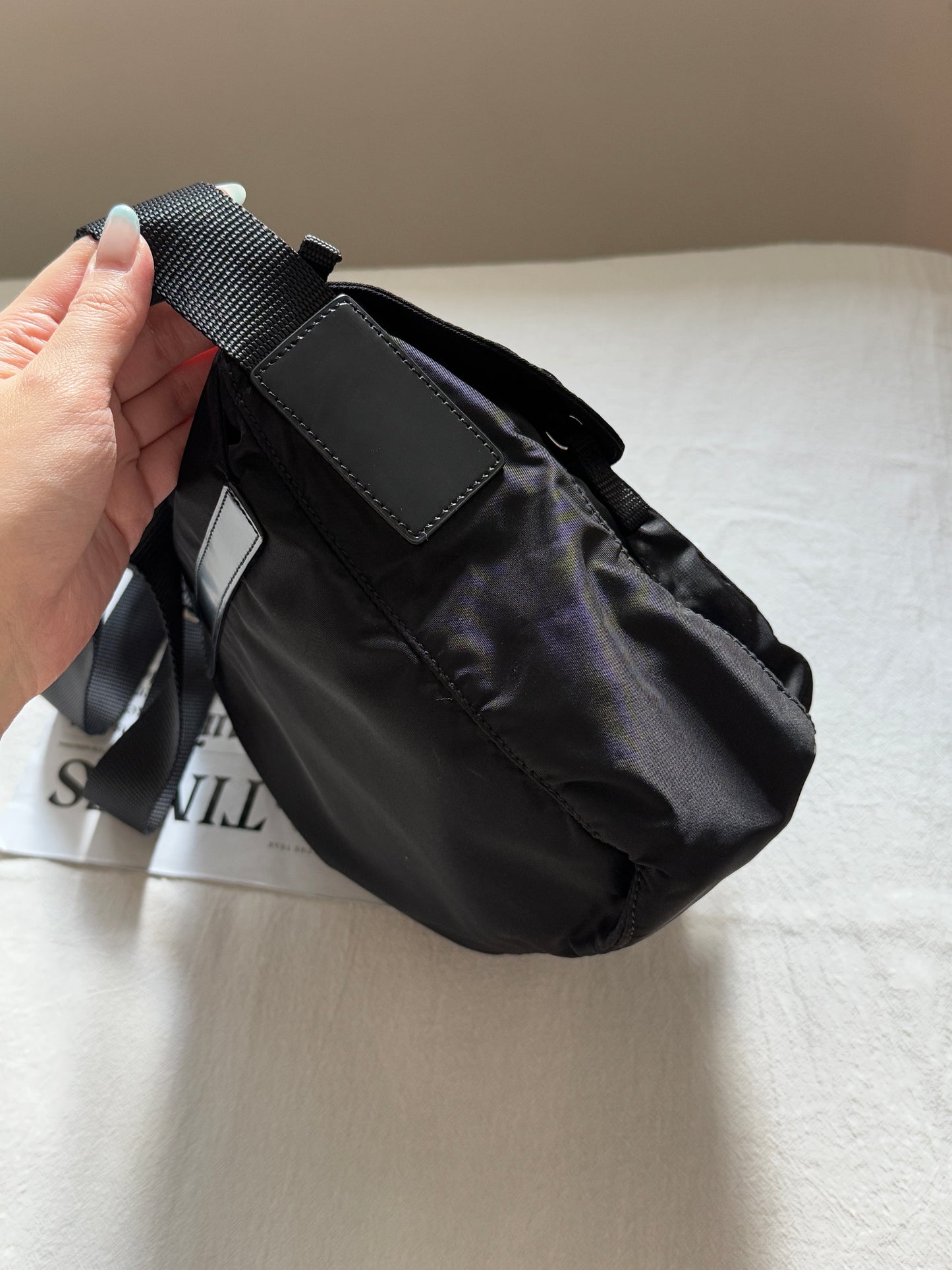 Vintage Prada nylon square bag