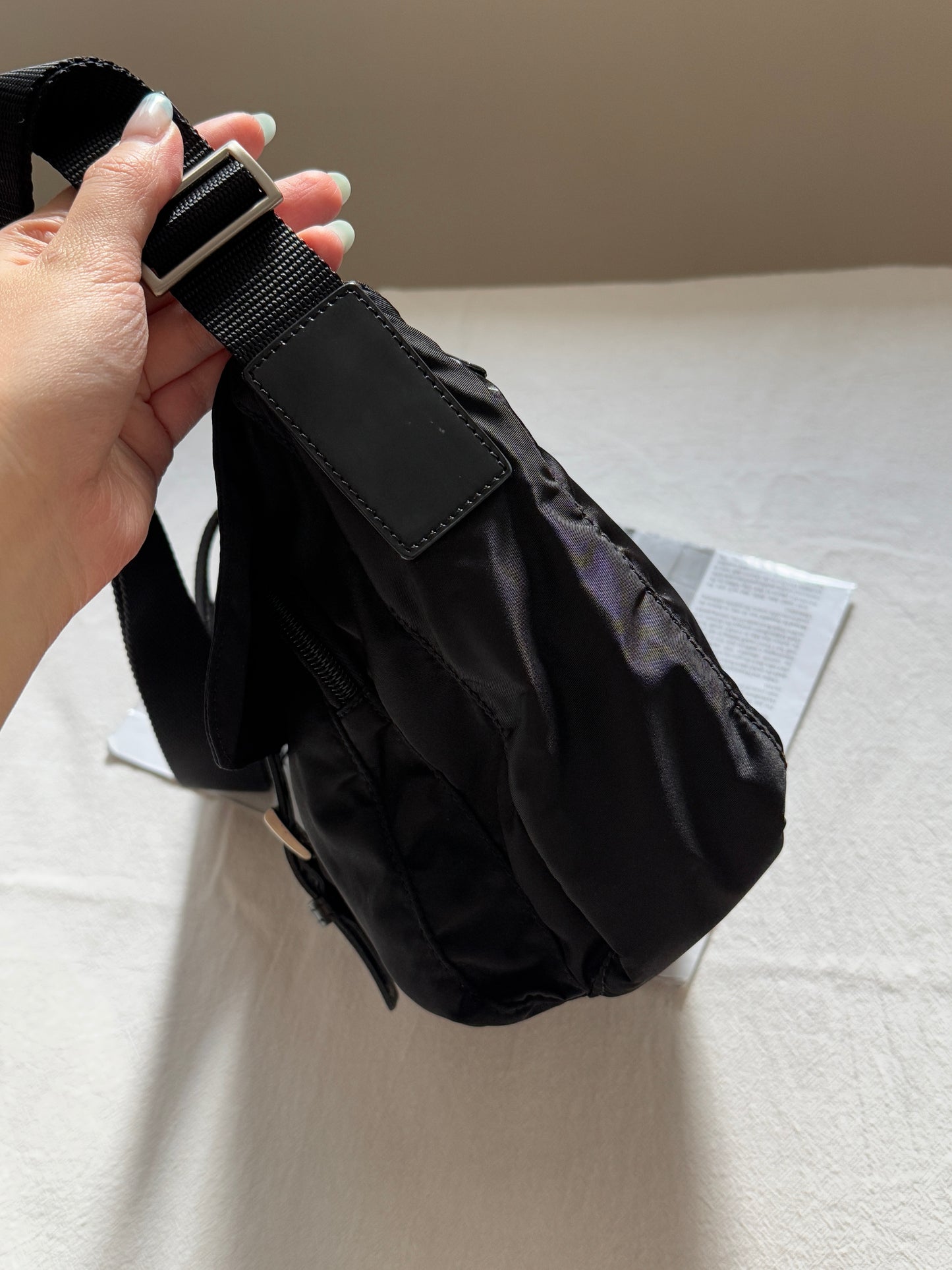 Vintage Prada nylon square bag