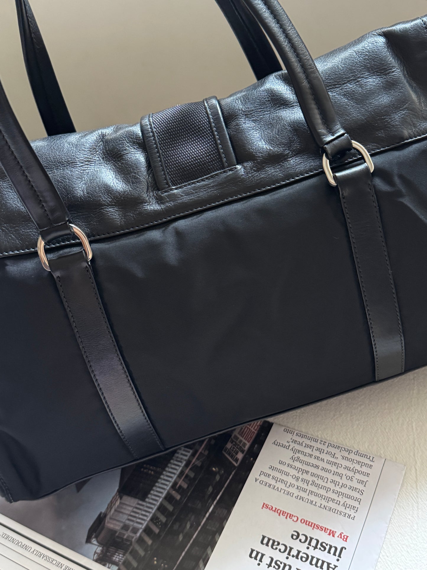 Vintage Prada nylon leather baguette🥖