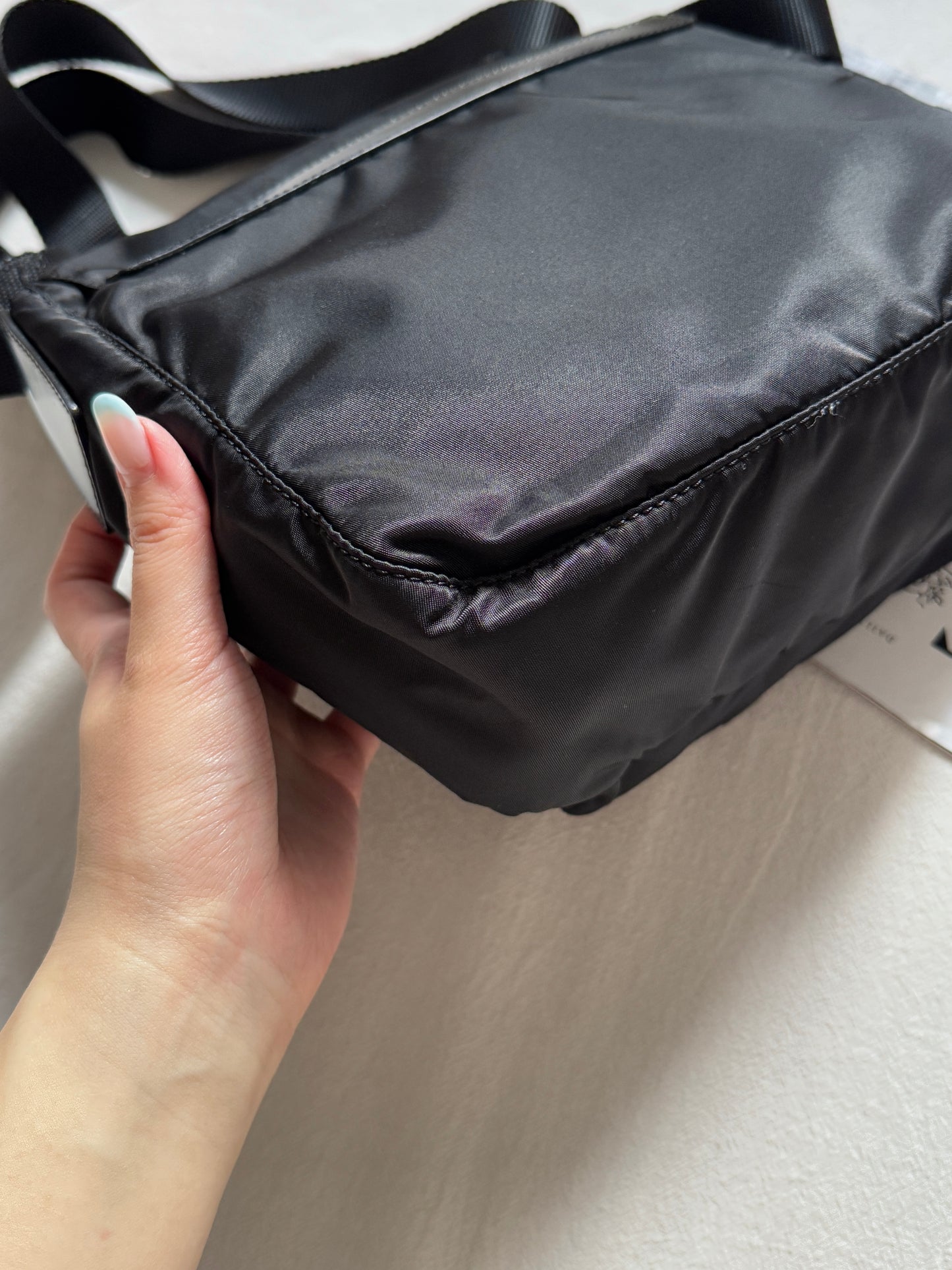 Vintage Prada nylon square bag
