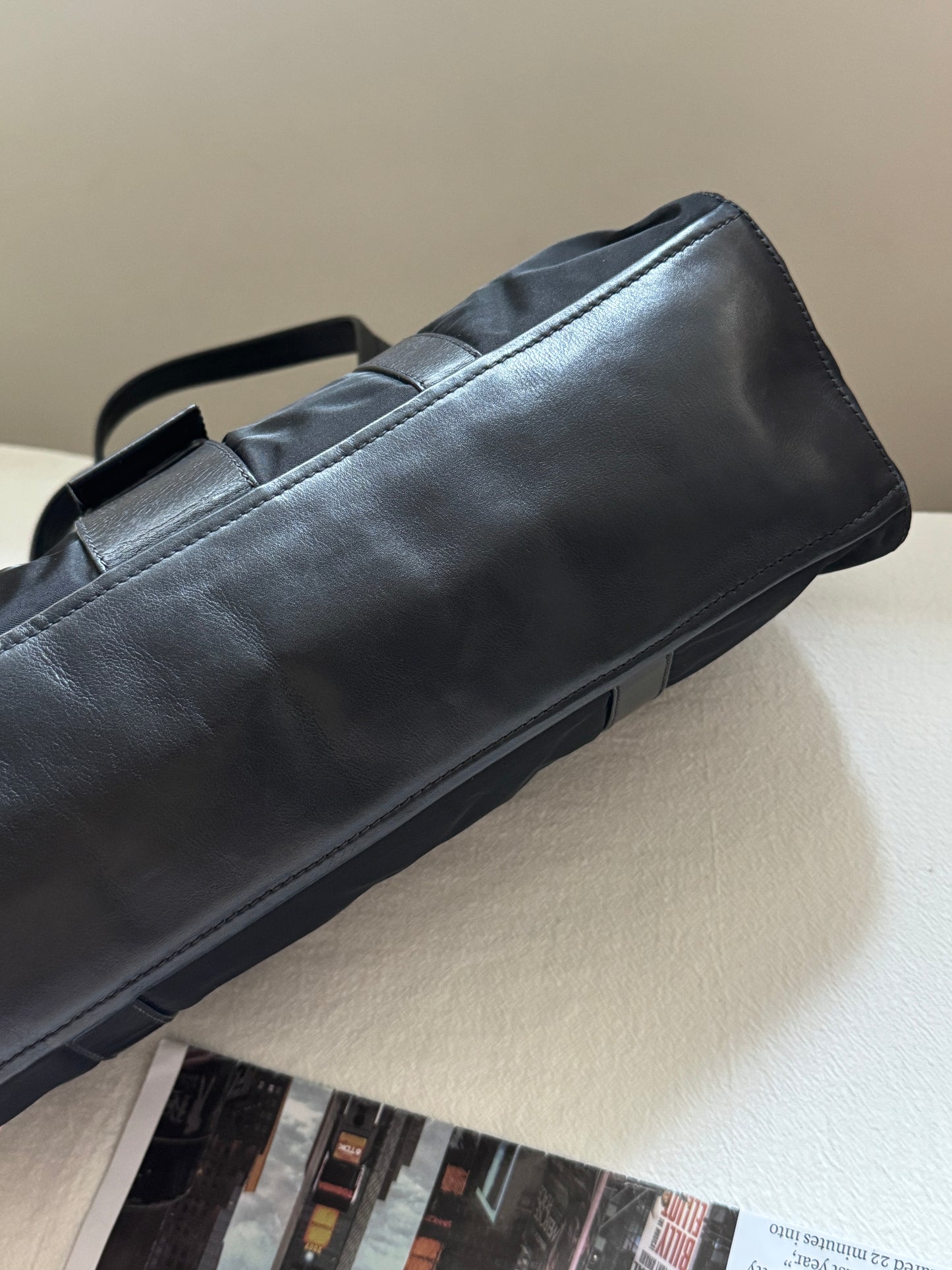 Vintage Prada nylon leather baguette🥖