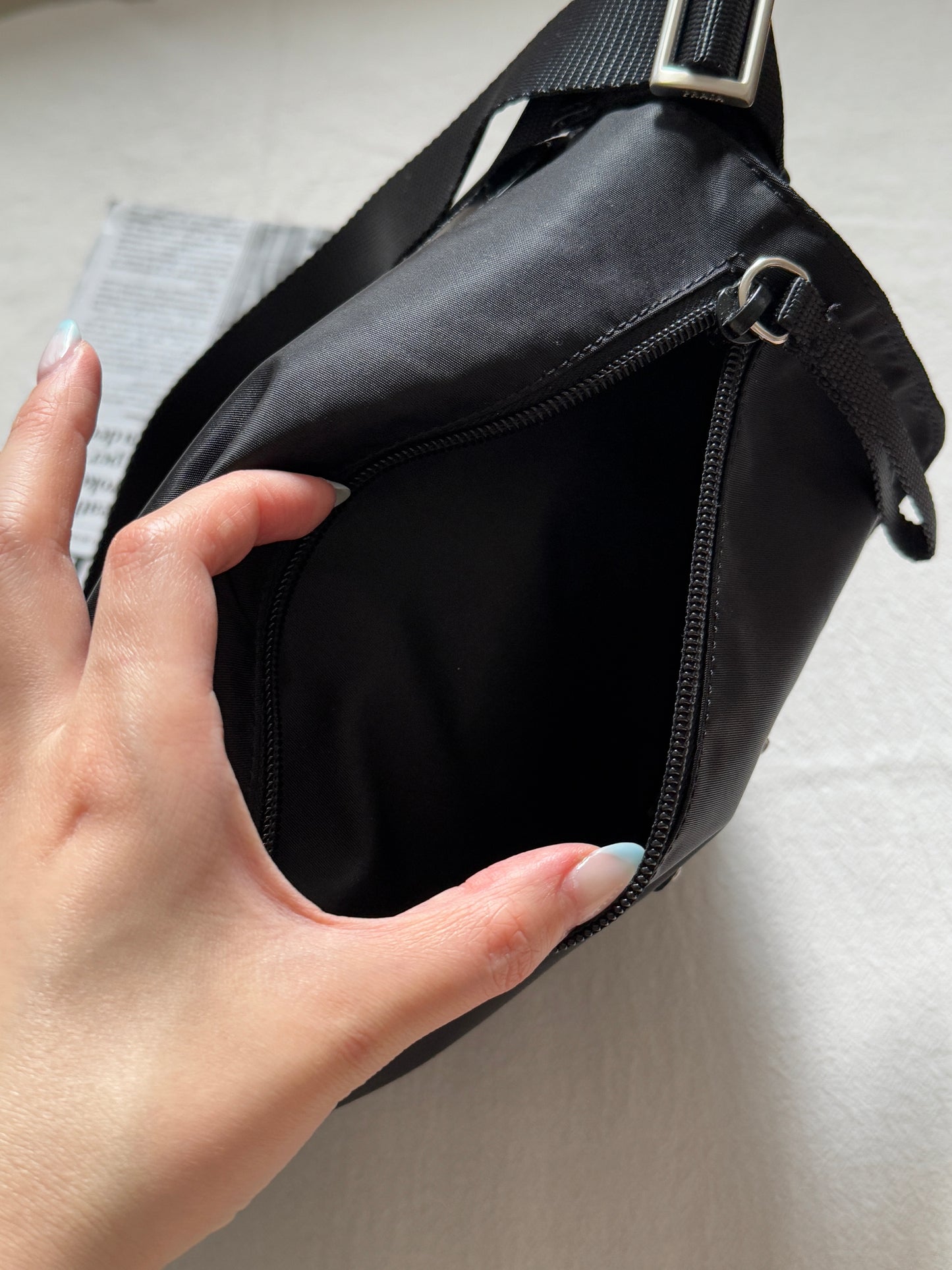 Vintage Prada nylon square bag