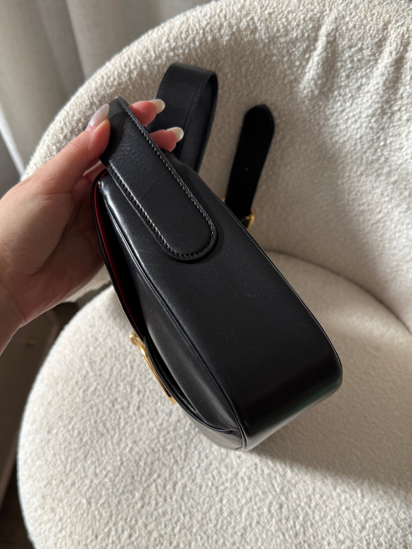 Vintage Cartier豹頭金扣crossbody bag