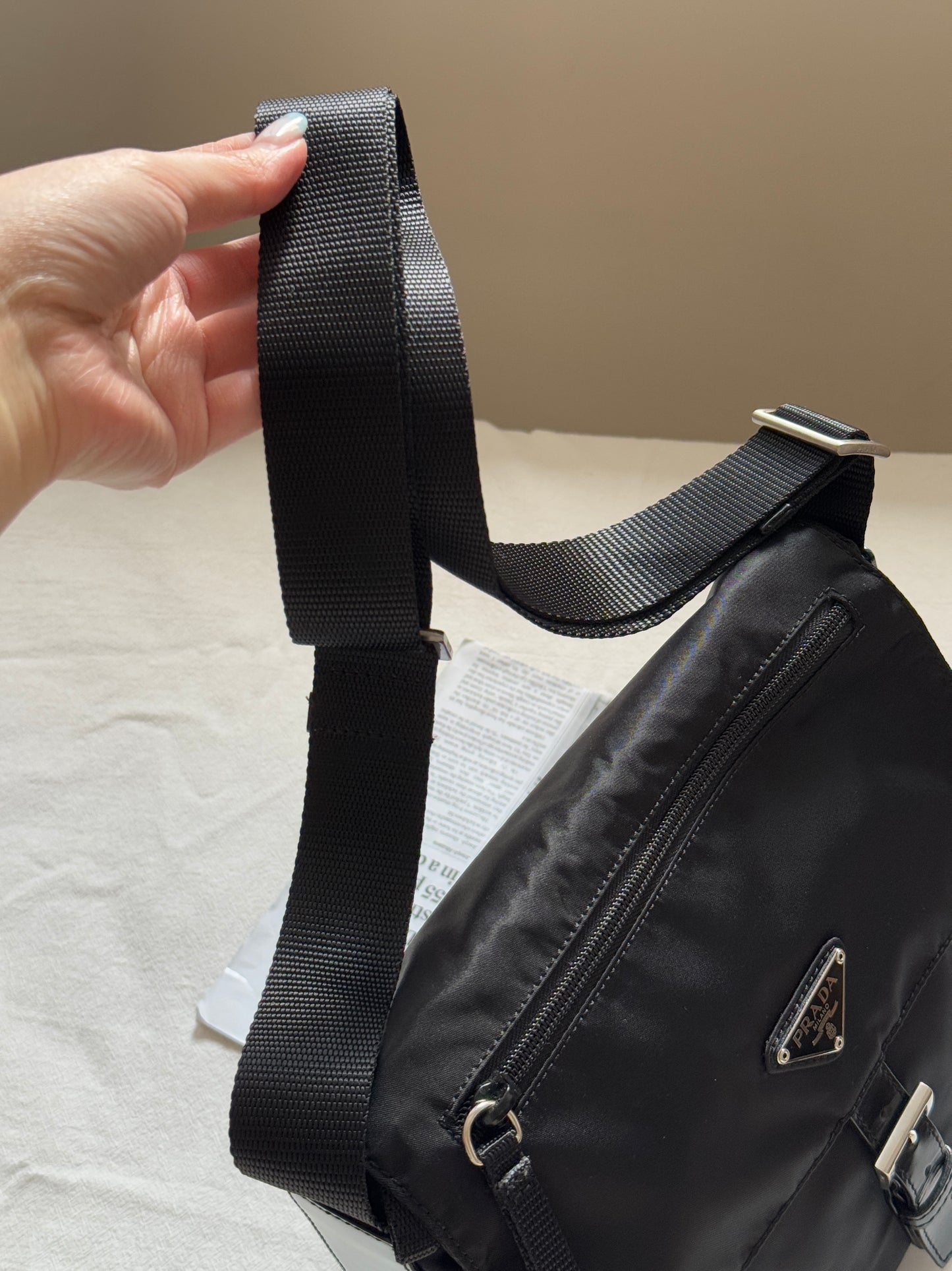 Vintage Prada nylon square bag