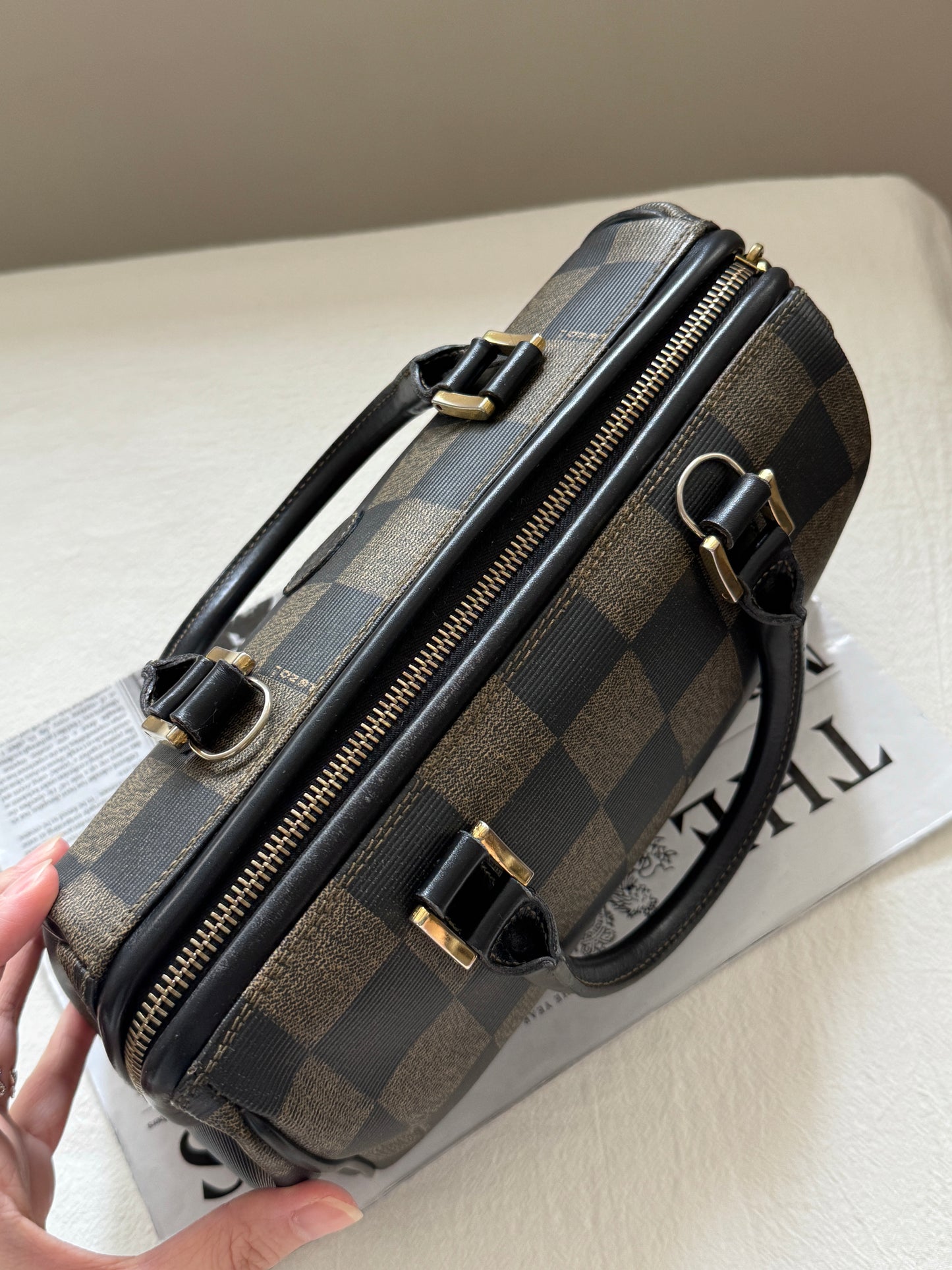 Vintave Fendi 棋盤格boston♟️