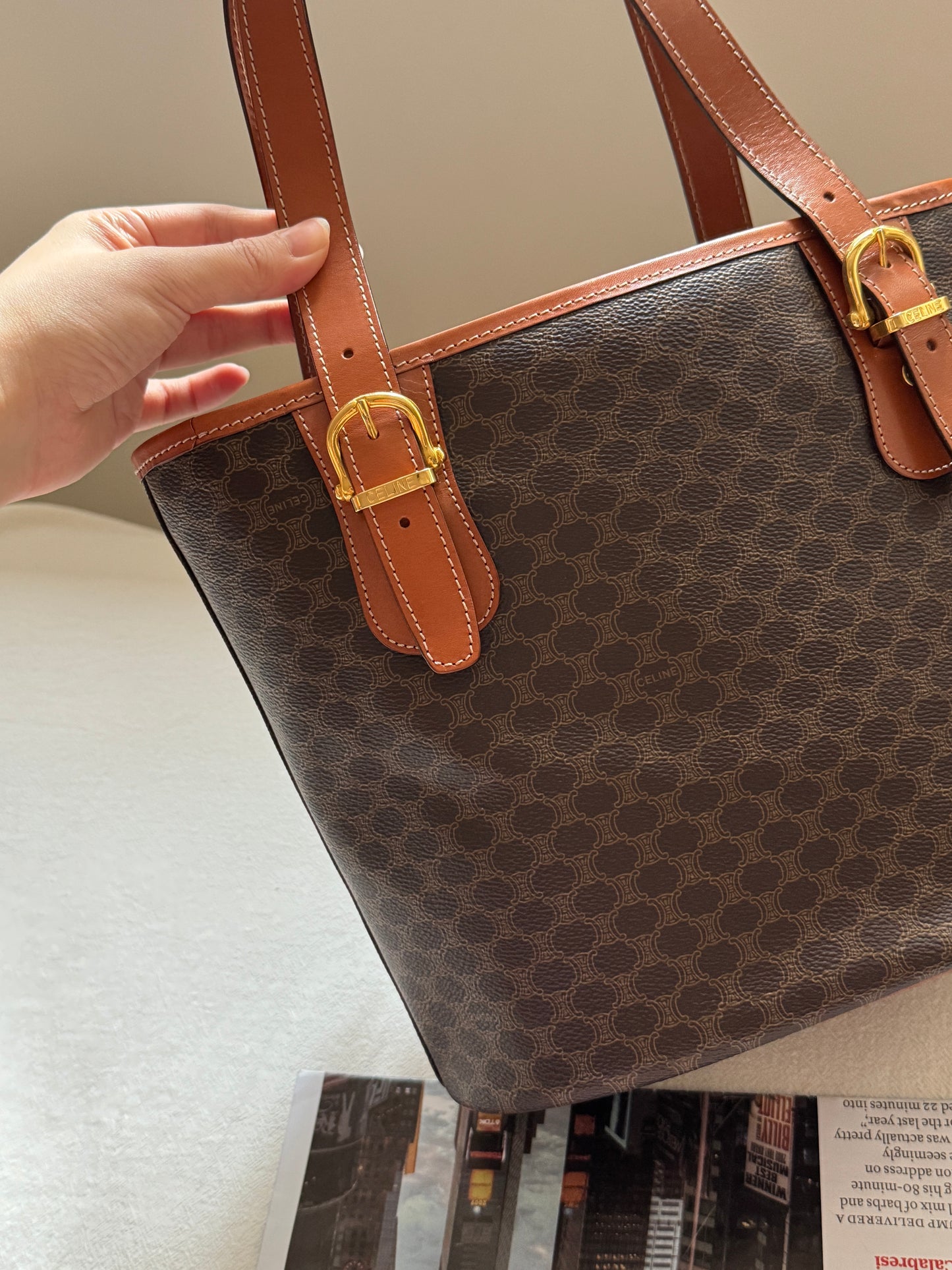 Vintage Celine macadam tote