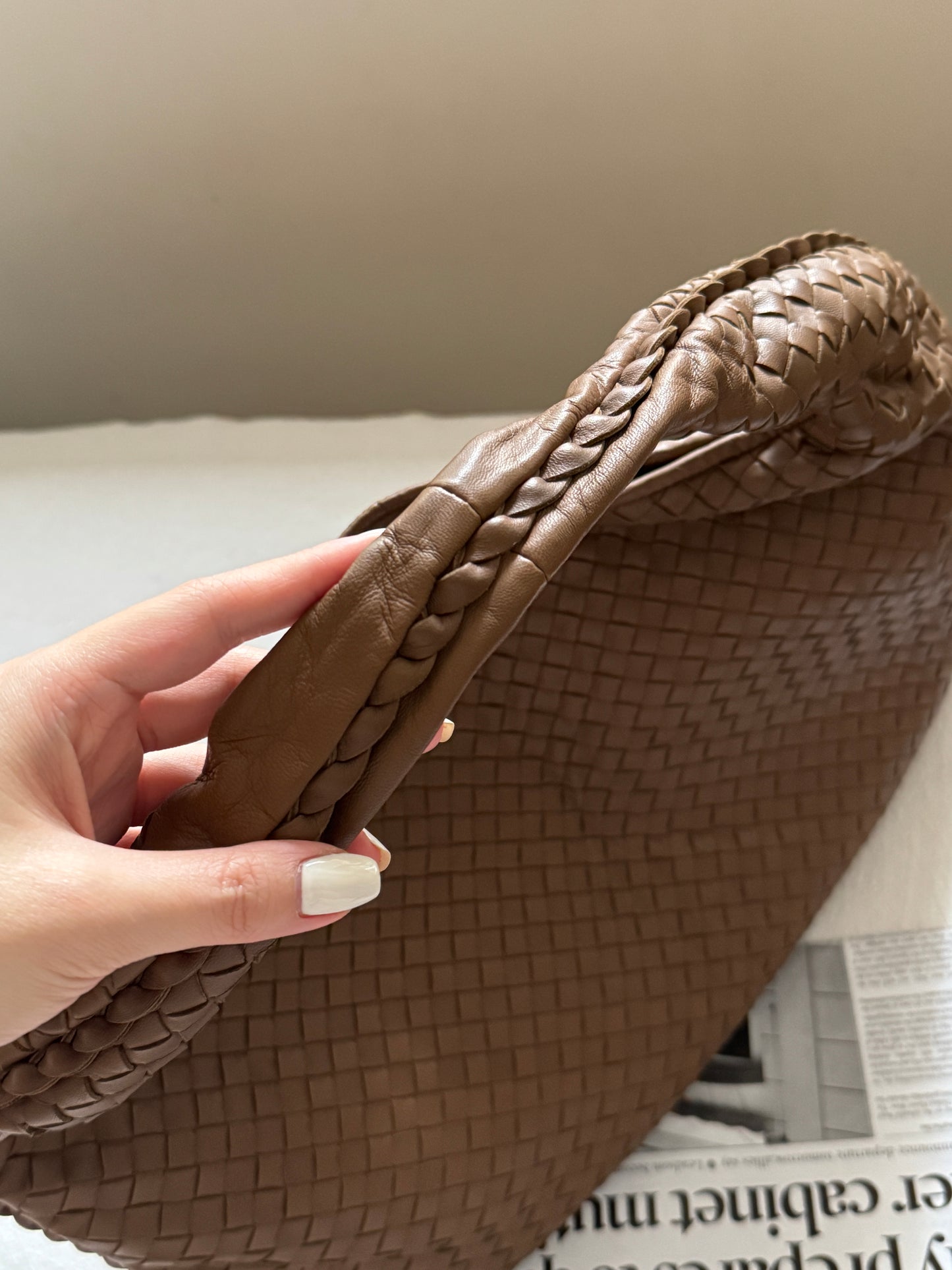 Vintage Bottega Veneta 奶茶色大hobo🥛