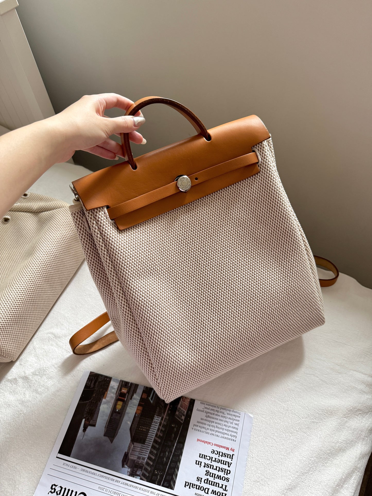 Vintage Hermes herbag backpack 28