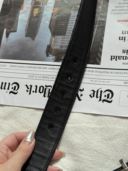 Vintage Dior銀扣暗花belt