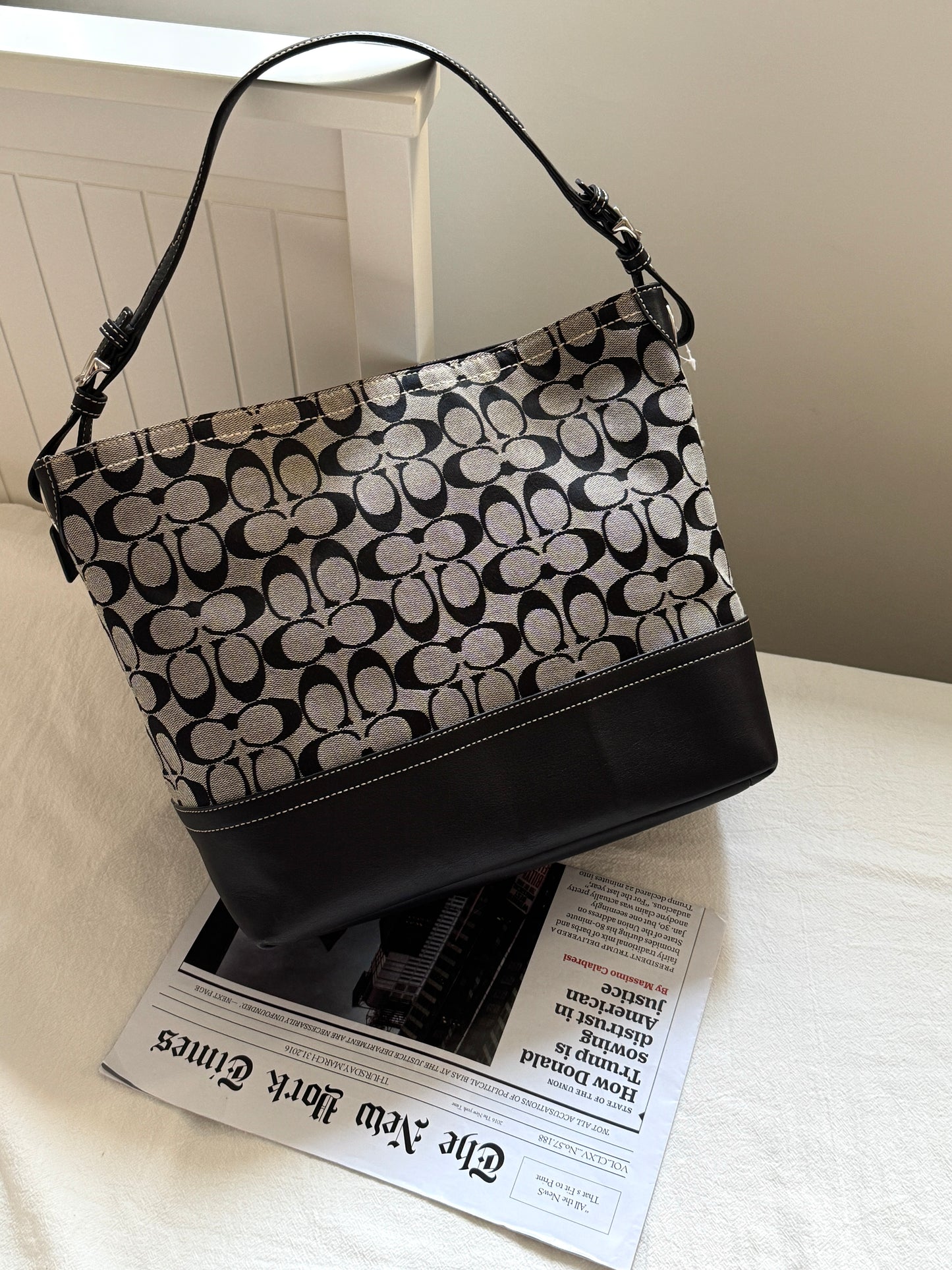 Vintage Coach 老花大tote♠️